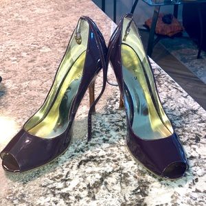 Eggplant stilettos by Guess!